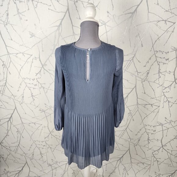 Wilfred Blue Accordion Pleated Daydreamer Mini Dress - Picture 5 of 7